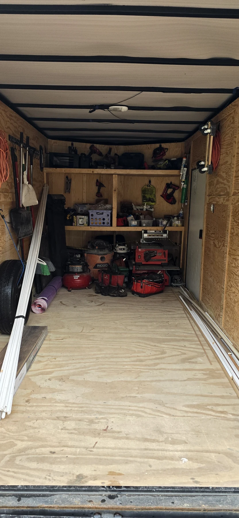 Meticulously Organized Mobile Workshop Interior